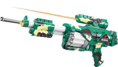 ToyGalaxy NERF STYLE SUPER BLASTER MAX RAPIDITY PRECISION SOFT BULLET GUN WITH SAFETY GLASSES AND TARGET Guns & Darts