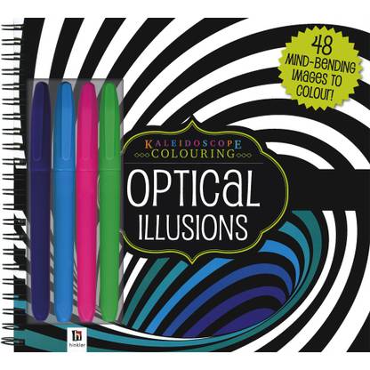 Kaleidoscope Colouring Optical Illusions  - 48 Mind - Bending Images to Colour!