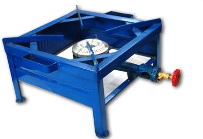 SUNSHINE Single Burner 12*12 Square Gas Stove/ Iron Bhatti Iron Manual Gas Stove