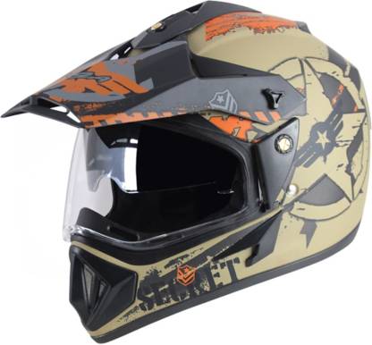 VEGA SECERT OFF ROAD DESERT TORM BLACK Motorbike Helmet