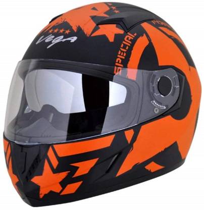 VEGA CARA FORCE BLACK ORANGE Motorbike Helmet