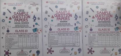 Oswal Cbse Sample Paper Class 10 Set 3 Books Mathematics Science And Social Science