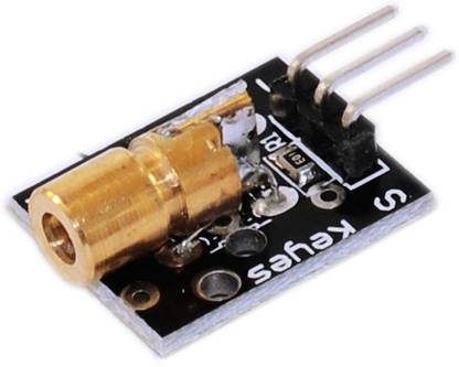xcluma KY-008 650nm Laser sensor Module 6mm 5V 5mW Red Laser Dot Diode Copper Head for Arduino Security Circuit and Motion Detector Electronic Hobby Kit