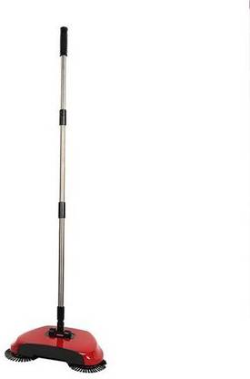 IBS Spin Hand Push Broom Sweeper Household Floor Cleaning Mop without Electricty Swe Fiber, Plastic Wet and Dry Broom