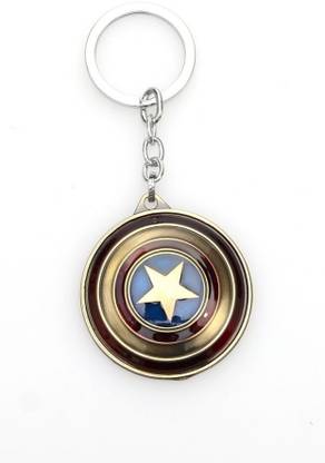 MARVEL Avengers Infinity War Captain America Shield Keyring For Bikers Key Chain