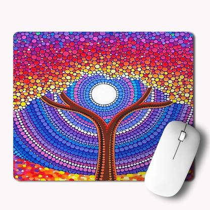 iKraft Gaming Mouse Pad 18x22cm, Mouse Pad Unique Custom Mousepad Abstract Tree Painting Printed Mouse Pad Non Slip Base Mousepad