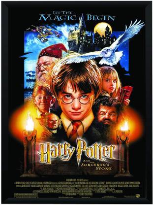 WB Official Licensed Harry Potter 1st / First Movie Poster A4 Frame Paper Print