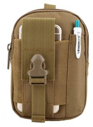 MOONSHINE EDC Tactical Molle Waist Bag Pack Men Cell Phone Case Wallet Pouch Holder-Khaki Waist Bags