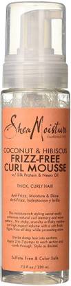 Shea Moisture 7.5 oz Coconut & Hibiscus Frizz-Free Curl Mousse Hair Serum