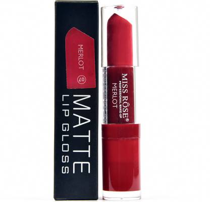 MISS ROSE waterproof red colour matte lip gloss 3 ml mirror merlot 07