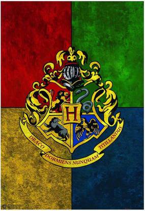 WB Official Licensed Harry Potter Hogwarts Crest Poster A4 Paper Print