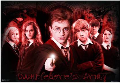 WB Official Licensed Harry Potter Dumbledore's Army Hogwarts Students Poster A4 Paper Print