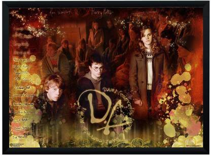 WB Official Licensed Harry Potter Dumbledore's Army Hermione and Ron Poster A3+ 13 x 19 Frame Paper Print