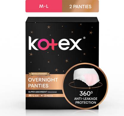 Kotex Overnight Panties Super Absorbent Periodwear M/L Size Sanitary Pad