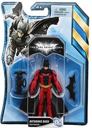 DC Comics The Dark Knight Rises Batman Batarang Bash Red Costume Action Figure (4in)
