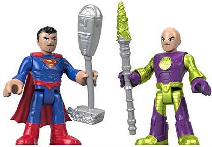 FISHER-PRICE Fisher-Price Imaginext DC Super Friends Superman & Lex Luthor Action Figures