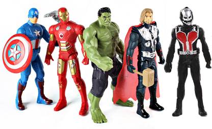 स्टाइलो ACtion Figuers - Avengers 2 infinite - Power Hero's(set of 5)