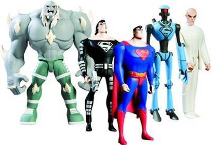 Dc Direct Superman vs. Doomsday: Action Figures Set of 4