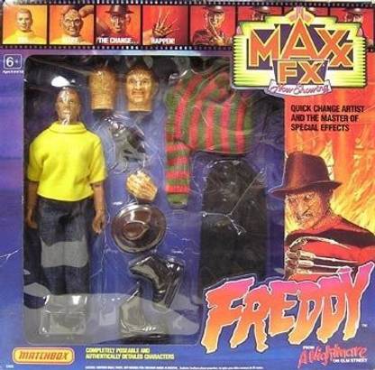 Freddy Krueger Maxx FX A Nightmare on Elm Street FREDDY KRUEGER 10" Action Figure (1989 Matchbox)