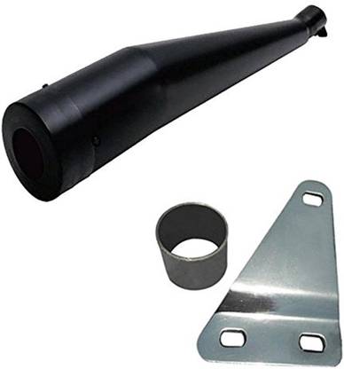 Dhe Best Cobra Full Black Glasswool/Filter Exhaust Silencer Royal Enfield Classic 350 Royal Enfield Classic 350 Full Exhaust System