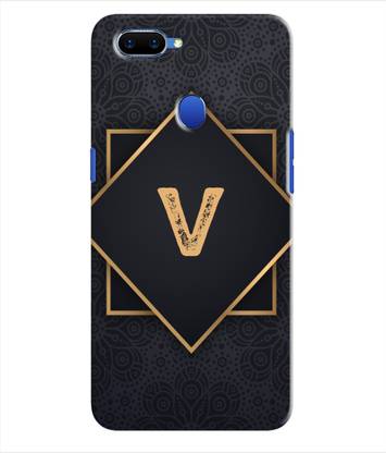 pinaaki Back Cover for Oppo A5 - Alphabet V