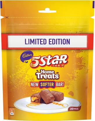 Cadbury 5 Star Chocolate Home Treats Limited Edition, 200 gm Pack Bars