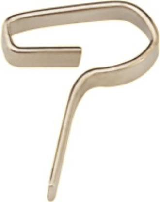 FapBadri Silver Curtain Hooks Metal