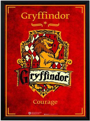 WB Official Licensed Harry Potter Gryffindor Poster A3+ 13 x 19 Frame Paper Print
