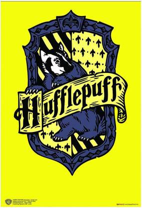 WB Official Licensed Harry Potter Hufflepuff House Poster A4 Paper Print