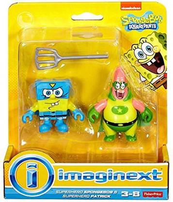 Imaginext , SpongeBob SquarePants, Superhero SpongeBob & Superhero Patrick Exclusive Action Figures