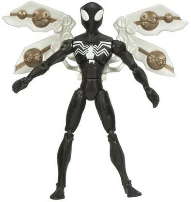 Spiderman Spider-man Animated Action Figures - Black Suited Spider-man