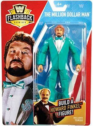 Wrestling WWE Basic Flashback Series The Million Dollar Man Ted DiBiase Action Figure (Build Howard Finkel)