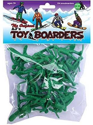 Mindtwister Usa AJ's Toy Boarders Snowboard Series 1 Action Figures, Original Green
