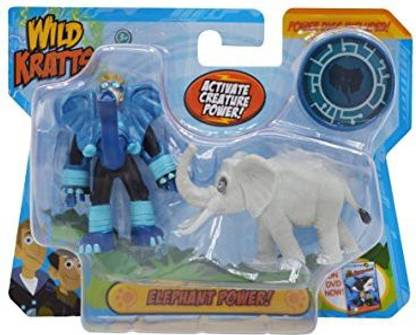 Wild Kratts Toys - 2 Pack Creature Power Action Figure Set - Elephant Power
