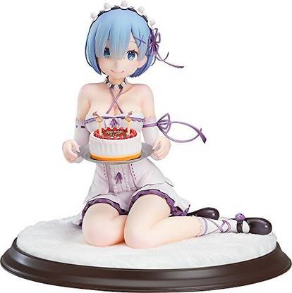 Kadokawa Re:Zero-Starting Life in Another World: Rem (Birthday Cake Version) 1:7 Scale Pvc Figure