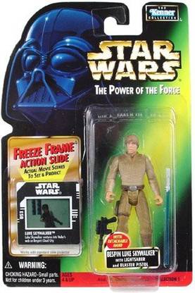 STAR WARS , The Power of the Force Freeze Frame, Bespin Luke Skywalker Action Figure, 3.75 Inches