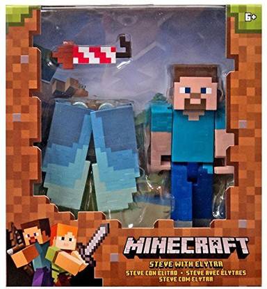 Minecraft Steve With Elytra Figure