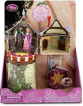 Rapunzel Tower Disney Tangled Play Set Incl Rapunzel and Flynn and Art Kit