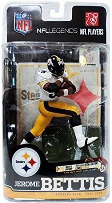 McFARLANE Toys NFL Legends Series 6 Action Figure Jerome Bettis Pittsburgh Steelers White Jersey Gold Collector Level