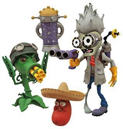 Diamond Select Toys Toys Plants vs. Zombies Garden Warfare: Scientist Zombie vs. Gatling Pea Select Action Figure