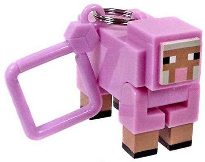Minecraft Pink Sheep ~2" Action Figure Hanger: Official Action Figure Hanger Series [RARE]