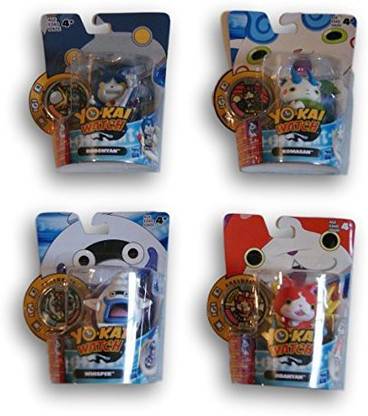 Yokai Watch Yo-Kai Watch Medal Moments - Multi Set - Whisper, Komasan, Jibanyan, and Robonyan