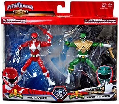 Power Rangers Mighty Morphin Good Vs. Evil Red Ranger & Green Ranger Action Figure 2-Pack