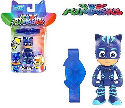 Just Play PJ Masks 3 inch Light Up Figure - CATBOY - Articulated Light Up Figure and Amulet Bracelet