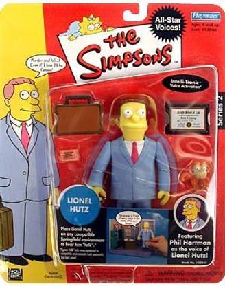 The Simpsons LIONEL HUTZ All-Star Voices * PHIL HARTMAN * Series 2 World Of Springfield Interactive Action Figure