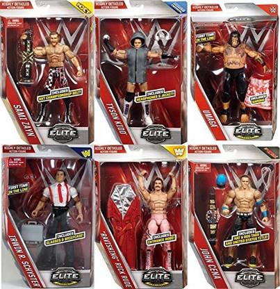 Wrestling WWE ELITE 40 - COMPLETE SET OF 6 MATTEL TOY WRESTLING ACTION FIGURES