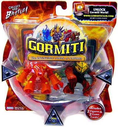 Playmates Gormiti Series 1 Action Figure 2-Pack The Screaming Guardian and The Thug (Random Colors)