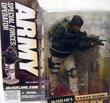 McFARLANE Toys 's Military Series 5 Army Special Forces Special Operator Action Figure [Unmasked Variant]