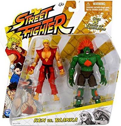 Street Fighter 4 inch Action Figure - Ken vs. Blanka