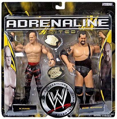 Jakks Pacific BIG SHOW & KANE WWE JAKKS EXCLUSIVE WRESTLING FIGURE W/2 RAW TAG FIGURE BELTS